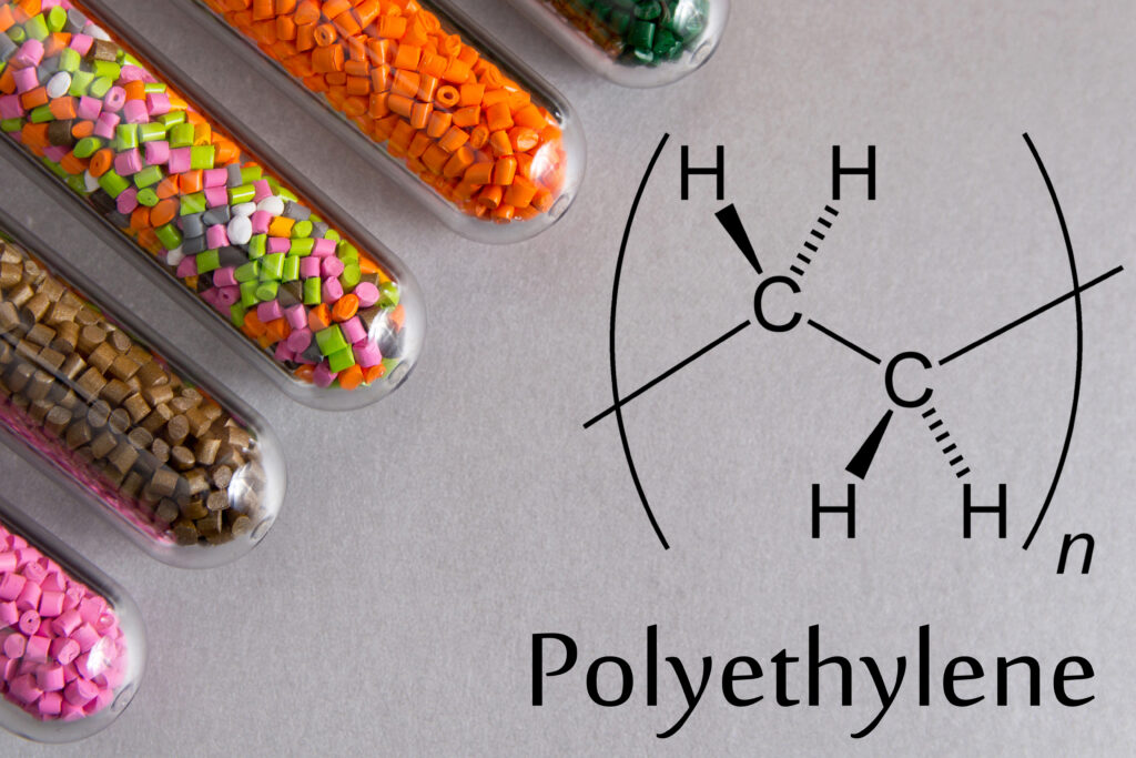 chemical structure of Polyethylene(PE)