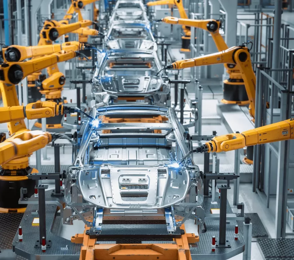 cars-in-a-frame automatic car industry