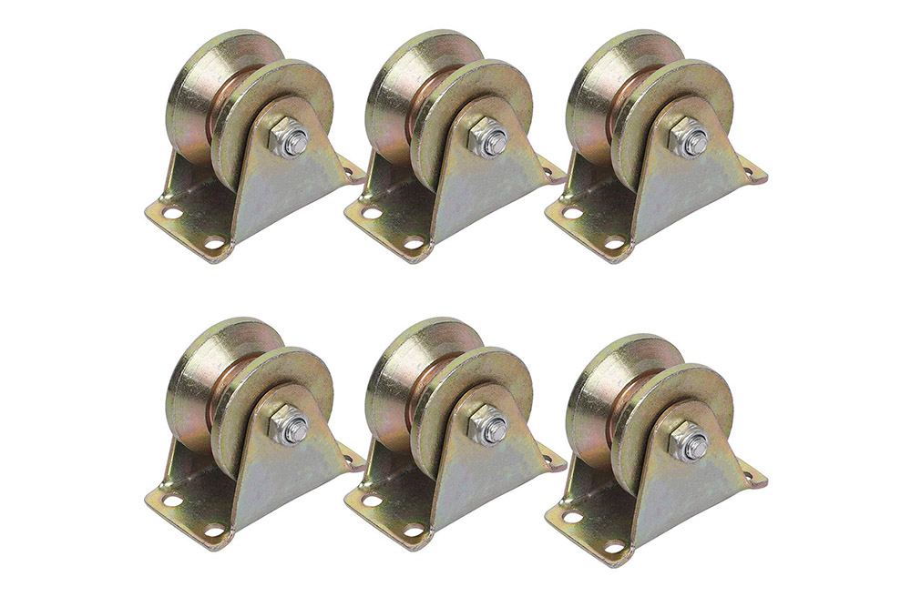 Electroplated Anti Corrosion 1045 Steel Heavy Duty Caster Wheels