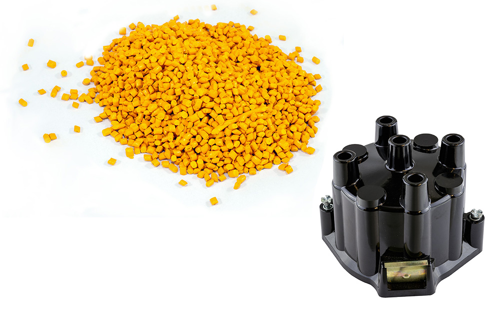 injection molding part and material plastic pellets