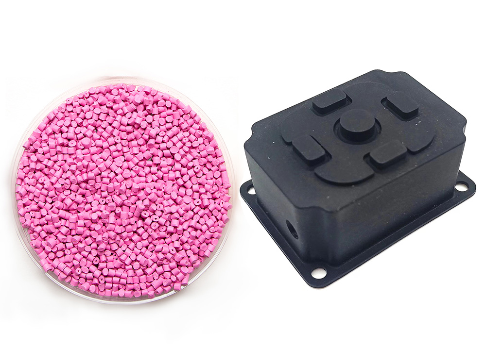 injection molding part and material plastic pellets