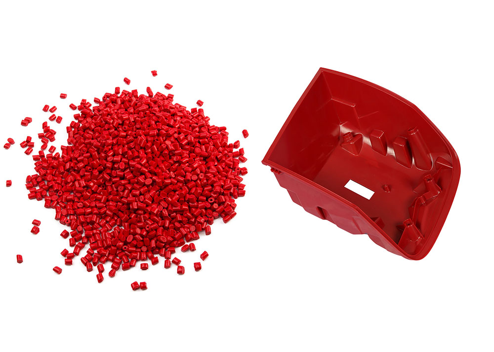 injection molding part and material plastic pellets