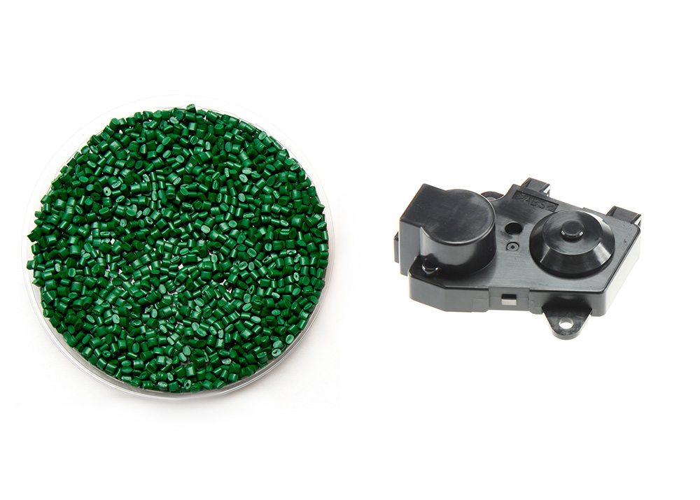 injection molding part and material plastic pellets