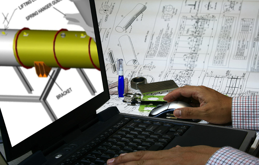 mold designer using CAD software