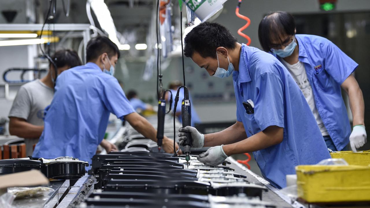 chinese labor force in manufacturing