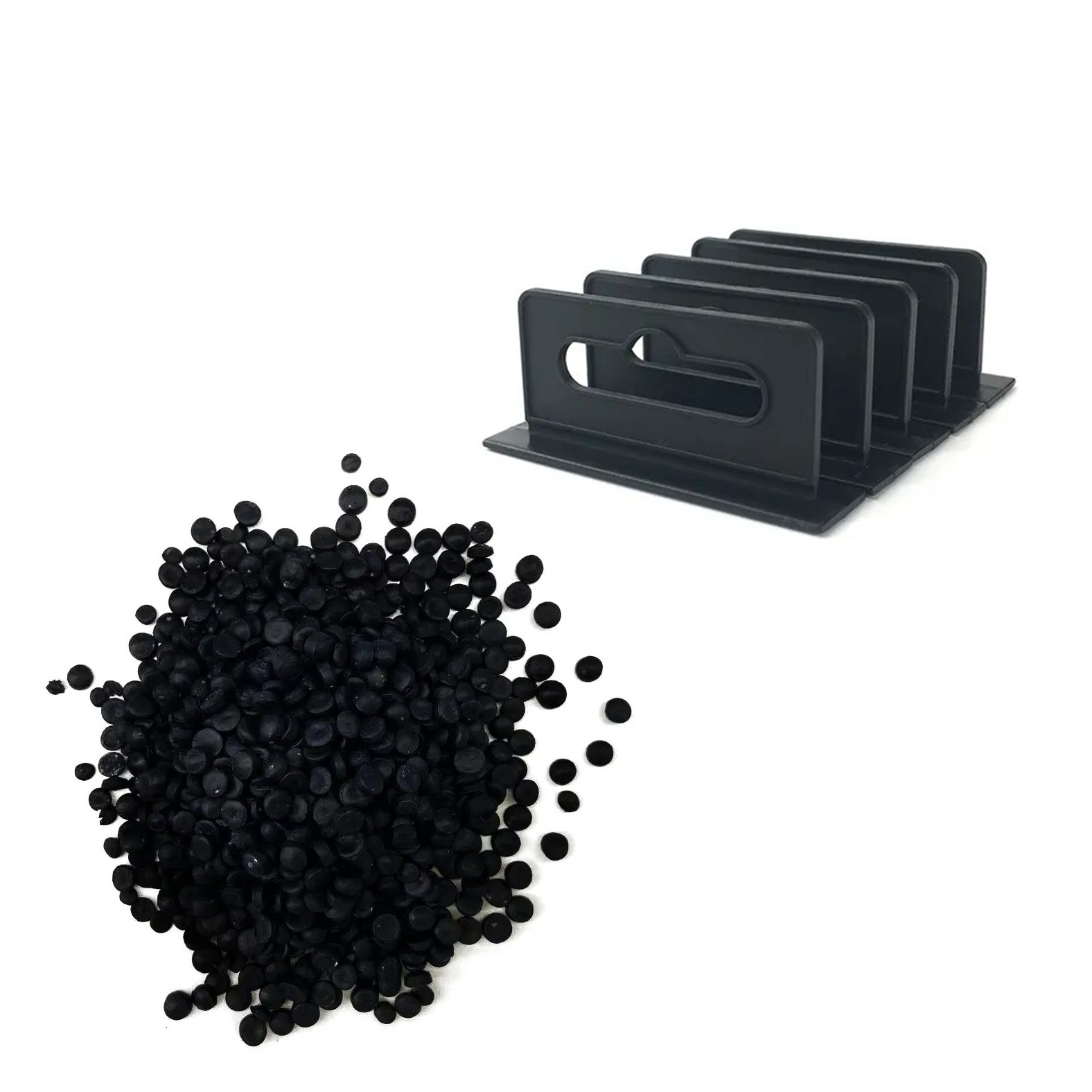HDPE plastic pellets and injection molded parts