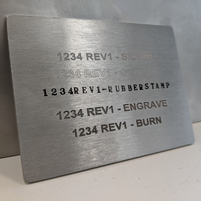 sheet metal part marking