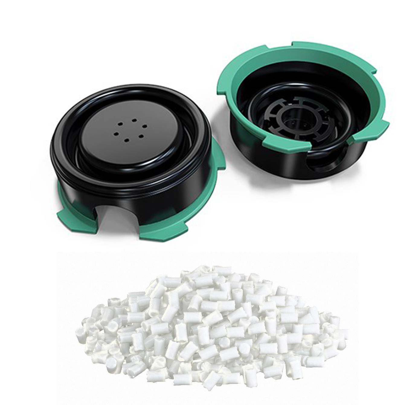 PP plastic pellets and injection molded parts