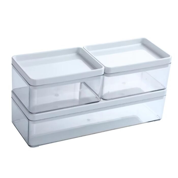 Customizable Mini clear Plastic Refrigerator Storage Pet Boxes With Lid for Home Storage