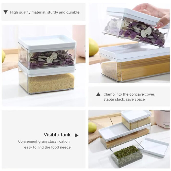 Customizable Mini clear Plastic Refrigerator Storage Pet Boxes With Lid for Home Storage