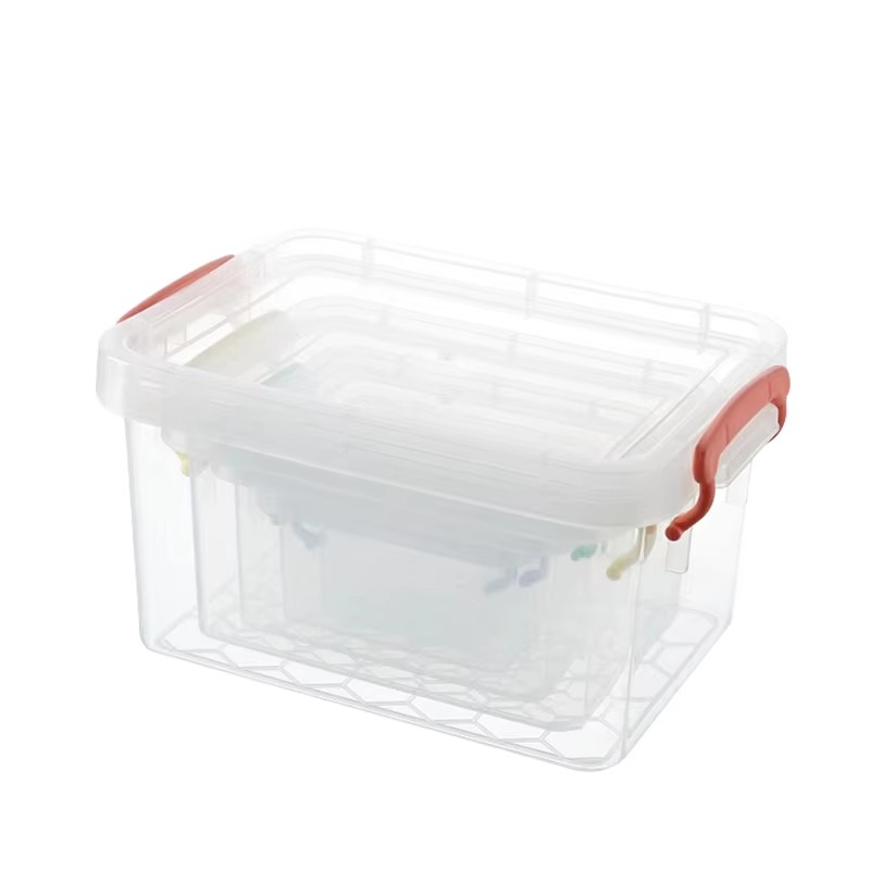 Hot Sale Mini Desktop Box Clear PP Plastic Storage Boxes Organizing Bins