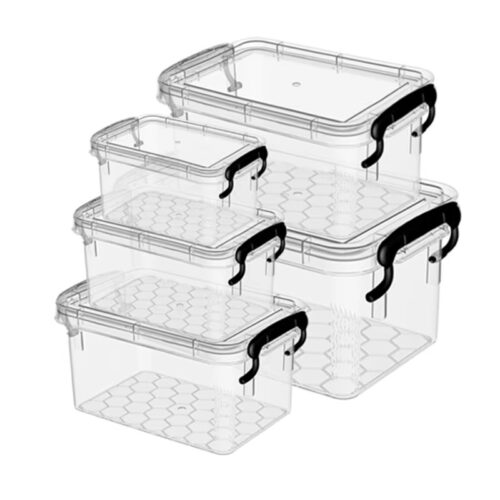 Hot Sale Mini Desktop Box Clear PP Plastic Storage Boxes Organizing Bins