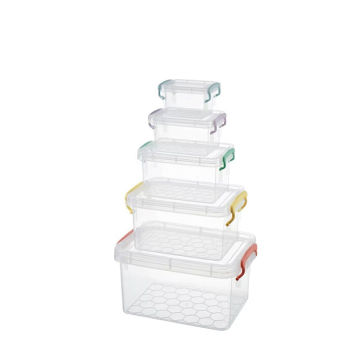 Hot Sale Mini Desktop Box Clear PP Plastic Storage Boxes Organizing Bins