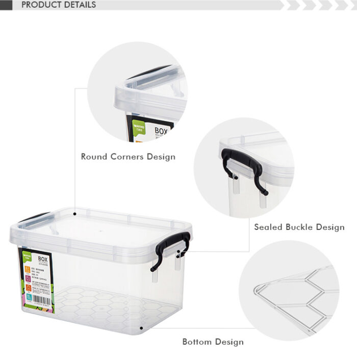 Hot Sale Mini Desktop Box Clear PP Plastic Storage Boxes Organizing Bins