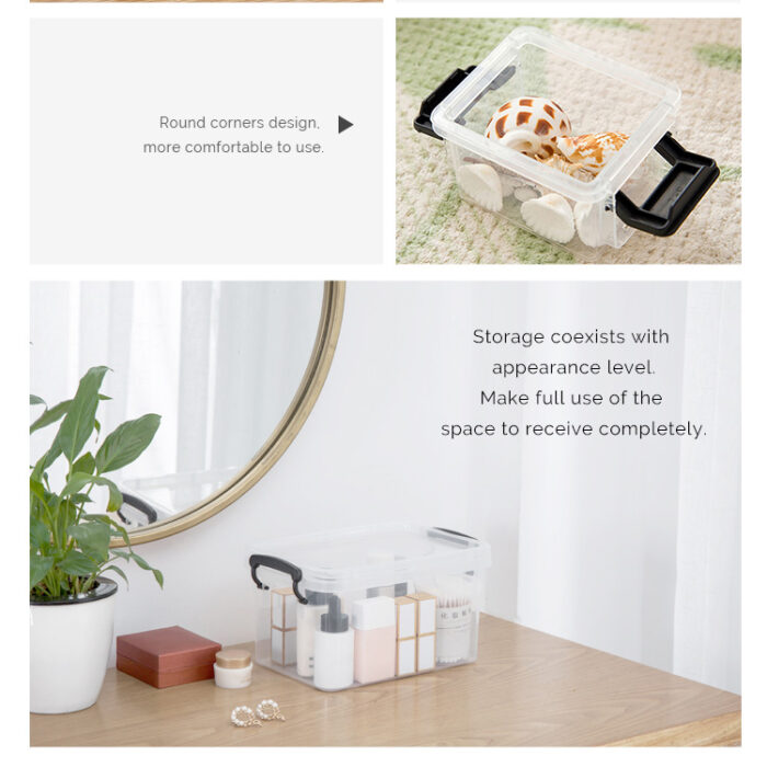 Hot Sale Mini Desktop Box Clear PP Plastic Storage Boxes Organizing Bins