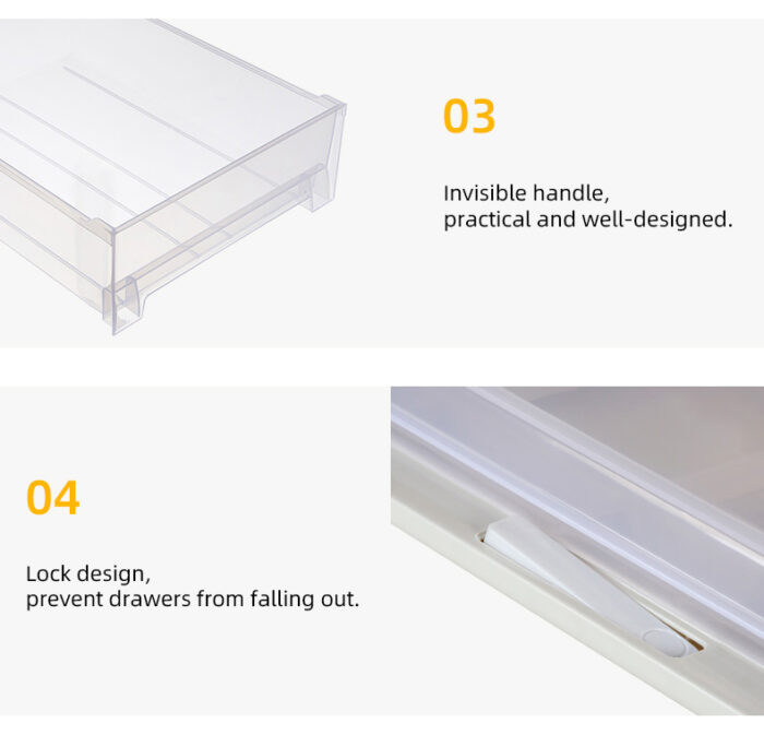 Plastic Desktop Storage Drawer Multifunction Sundries Socks Box
