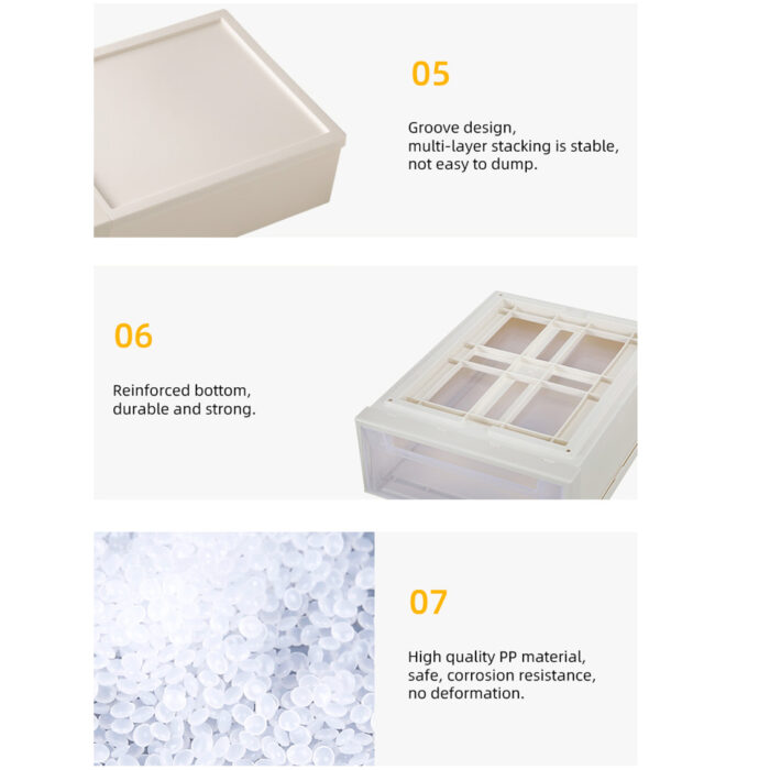 Plastic Desktop Storage Drawer Multifunction Sundries Socks Box