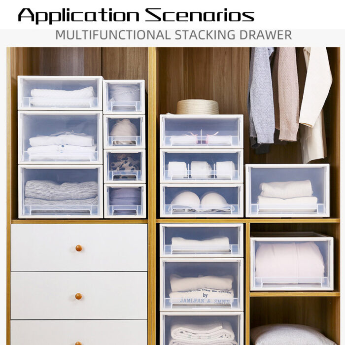 Plastic Desktop Storage Drawer Multifunction Sundries Socks Box