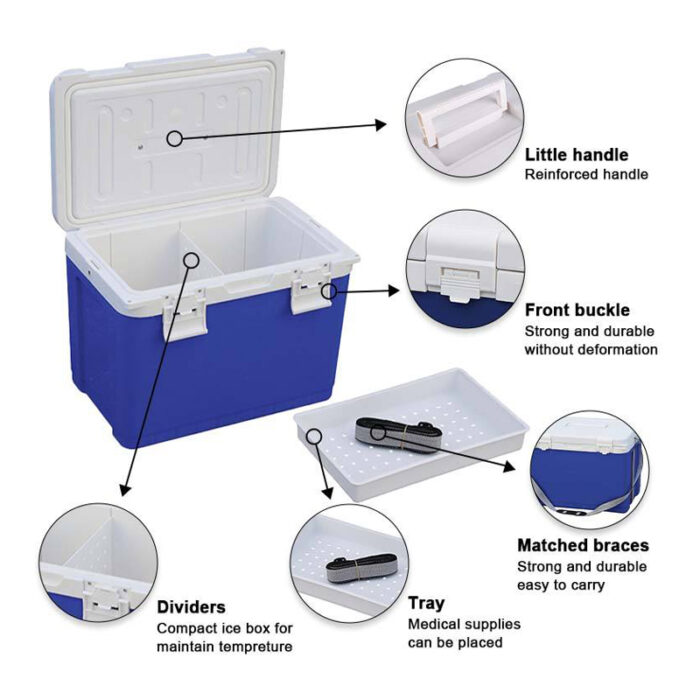 12L/18L/25L Portable Cooler Box Insulin Pen Medicine Carrying 12.6QT/19QT/26.4QT