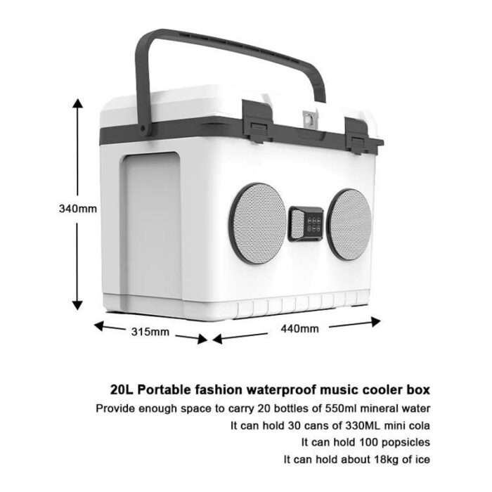 15L/20L/28L Multi-functional Music Radio Coolers with Speakers 15.8QT/21.1QT/29.6QT