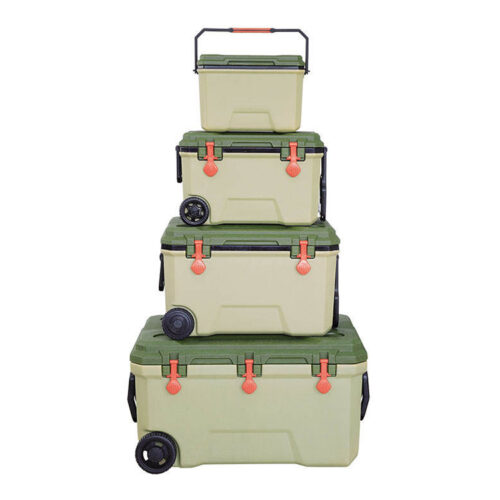 16L/36L/68L/145L Multifunctional Cooler Box with Wheels 16.9QT/38QT/71.8QT/153.2QT