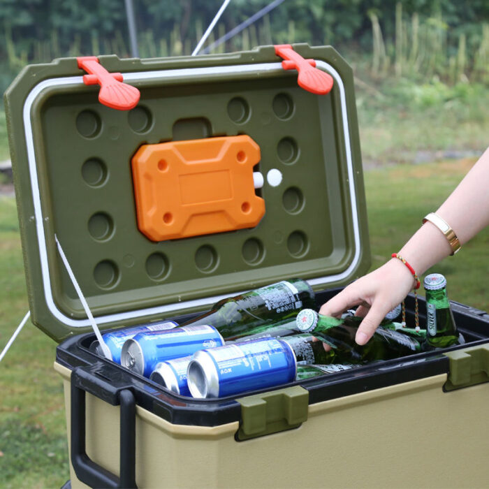 16L/36L/68L/145L Multifunctional Cooler Box with Wheels 16.9QT/38QT/71.8QT/153.2QT