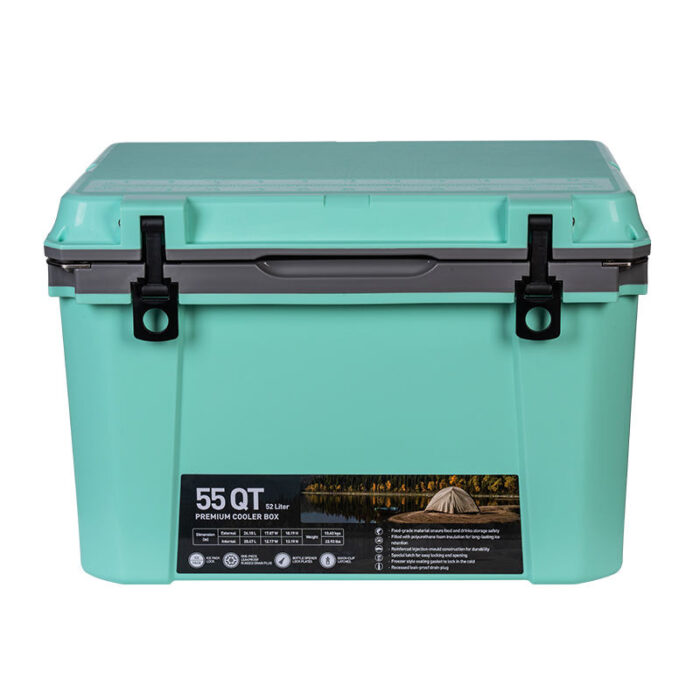 25QT/35QT/55QT Plastic Cooler Box 23.6L/33.1L/52.1L Customizable Injection Molding
