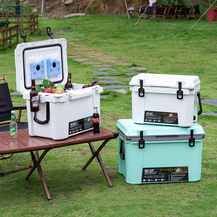 25QT/35QT/55QT Plastic Cooler Box 23.6L/33.1L/52.1L Customizable OEM Factory HC038126 - Image 9