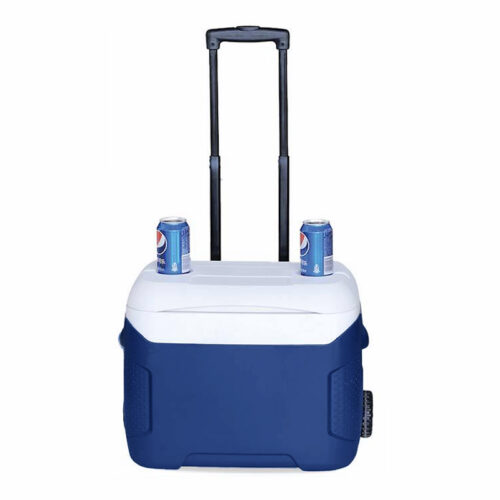 28L/54L Food Fresh Cold Chain Storage Ice Cooler Box with Wheels 29.6QT/57QT
