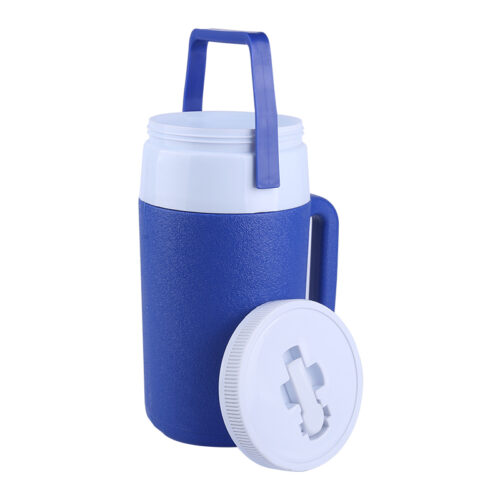 2L Thermal Power-Free Cooler Jug with Straw Lid and Handle for Outdoor