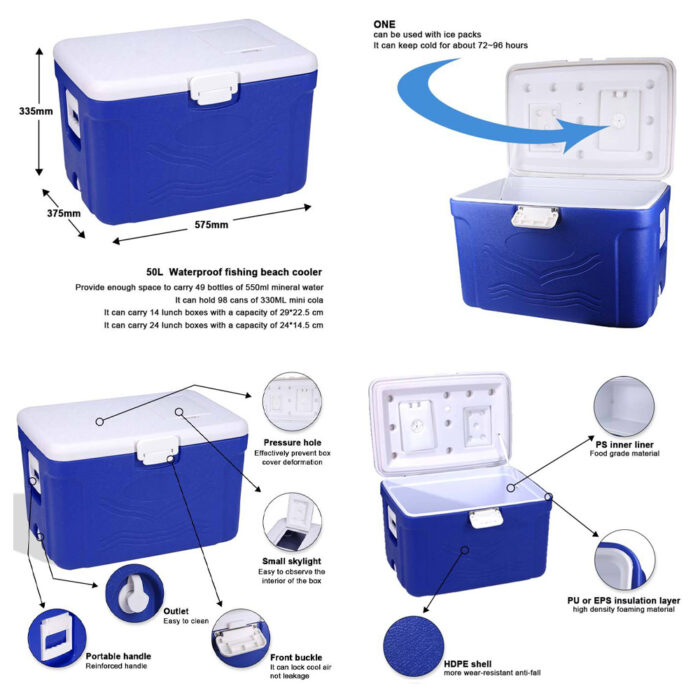 30L/32L/40L/50L/60L/65L/110L Ice Retention Cooler Box 31.7QT/33.8QT/42.2QT/52.8QT/63.4QT/68.6QT/116.2QT