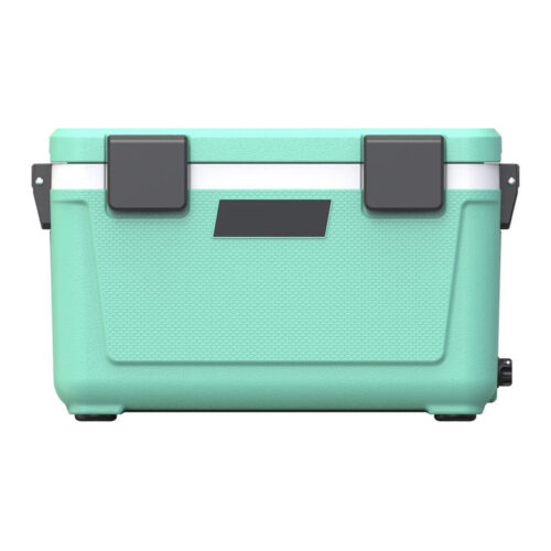 45QT Insulated Cooler Box 42.6L with Ice Pack Fishing Tube Holder