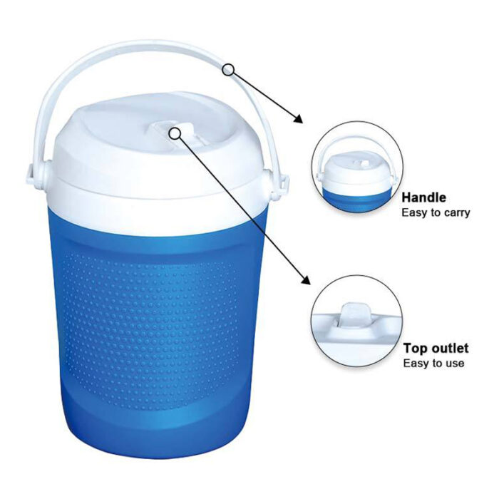 4L Portable Insulated Plastic Drinking Cooler Jug with Handle