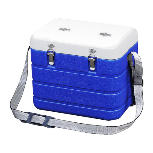 6L Thick PU Foam Ice Chest Portable 6.3QT Vaccine Cooler Box Insulated With Thermometer