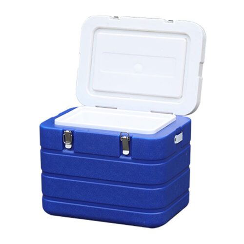 6L Thick PU Foam Ice Chest Portable 6.3QT Vaccine Cooler Box Insulated With Thermometer