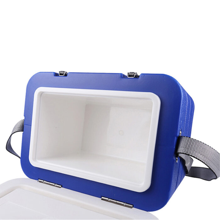 6L Thick PU Foam Ice Chest Portable 6.3QT Vaccine Cooler Box Insulated With Thermometer