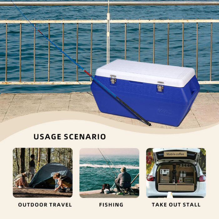 80L Insulated Cooler Box Medical Marine 84.5QT Ice Chest