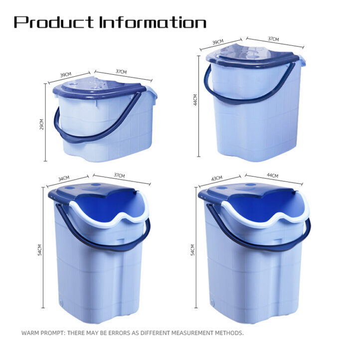 Plastic Foot Soaking Bath Basin Spa Bucket Tub for Stress Relief
