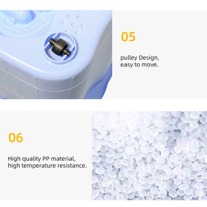 Plastic Foot Soaking Bath Basin Spa Bucket Tub for Stress Relief