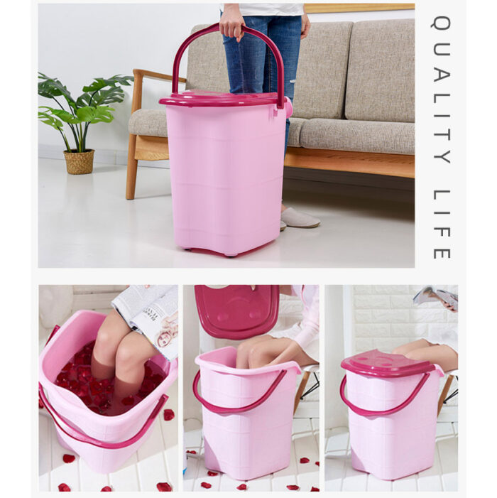 Plastic Foot Soaking Bath Basin Spa Bucket Tub for Stress Relief