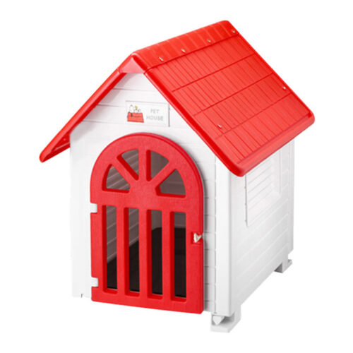 Rainproof Plastic Pet House Ventilated Small Dog Kennel Cat Cage for Indoor Outdoor