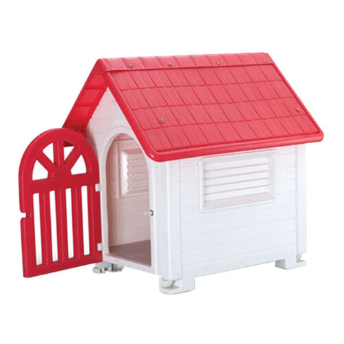 Rainproof Plastic Pet House Ventilated Small Dog Kennel Cat Cage for Indoor Outdoor