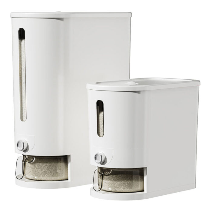 Safe Material PP Food Dispenser Sealed Rice Bucket With Lid Kitchen Storage