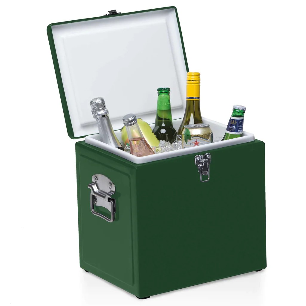Vintagecooler2green ice cooler box