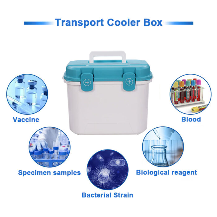 10QT/14QT Portable Blood Sample Transport Box 9.4L/13.2L Insulated Medical Ice Cooler
