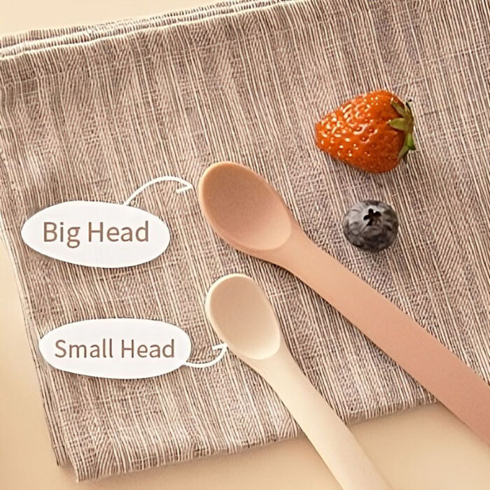 Bendable Silicone Spoon with Soft Tip Infant Feeding Utensils Baby Training