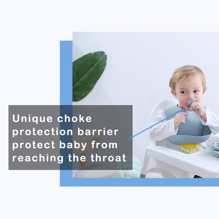 Round Shape Blocker Silicone Baby Feeding Set Spoon and Fork Toddler Training