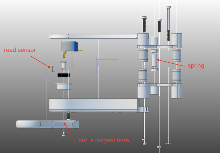 SCARA 3D Printer illustration SCARA 3D Printer illustration