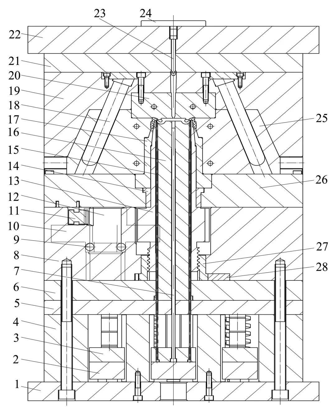 figure 9 detailed structure of mold detailed structure illustration of injection mold