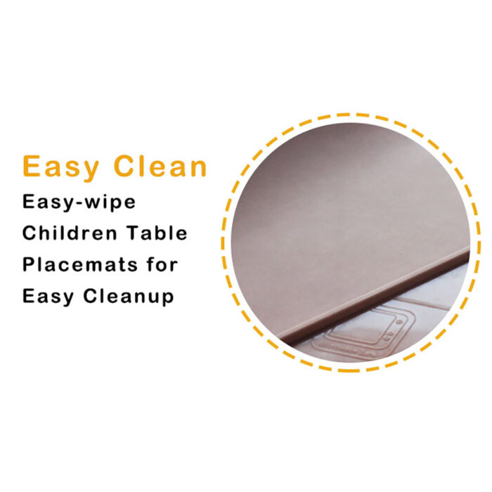 Pattern Food Grade BPA Free Non-toxic Food Catch Silicone Baby Placemat